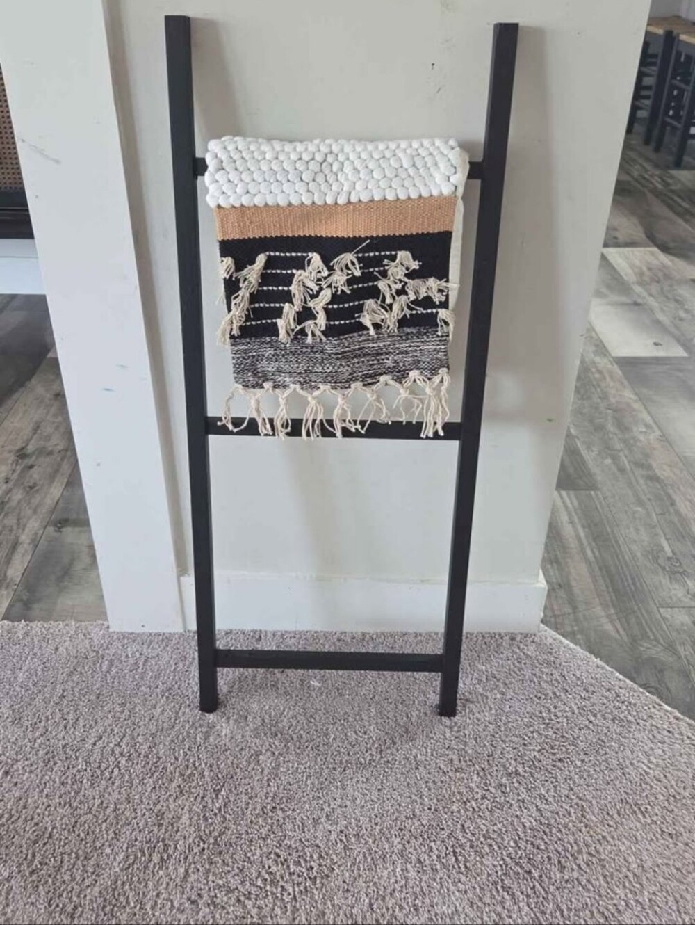 Farmhouse Ladder For Blanlets Or Decor